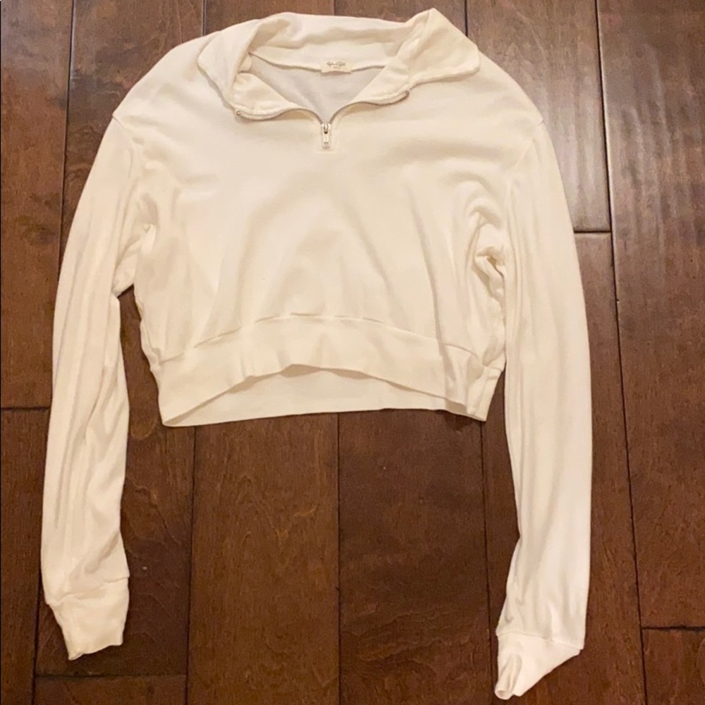 White John Galt quarter zip